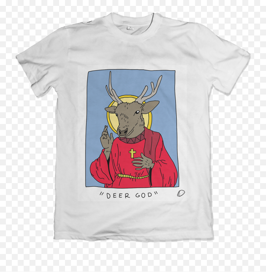 Deer God T - Fictional Character Emoji,Goat Emoji Shirt