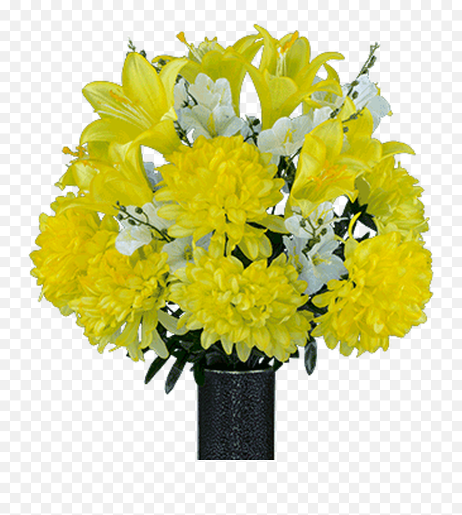 Medium Yellow Dahlia Mix - Cylinder Emoji,Deep Emotion Rose Bouquet Ftd