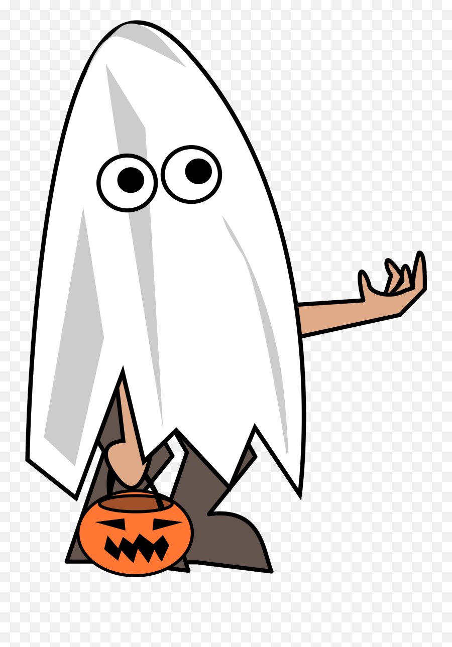 Ghost Clipart Trick Or Treat Ghost - Transparent Trick Or Treater Clipart Emoji,Trick Or Treat Emoji