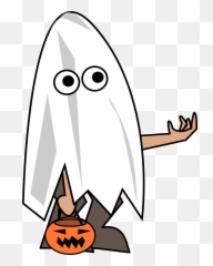 Ghost Clipart Trick Or Treat Ghost - Transparent Trick Or Treater Clipart Emoji,Trick Or Treat Emoji