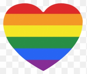 Gay Pride Rainbow Flag Stripes Heart - Shaped Mousepad Id D346035 Rainbow Heart Emoji,Pride Flags Emoji