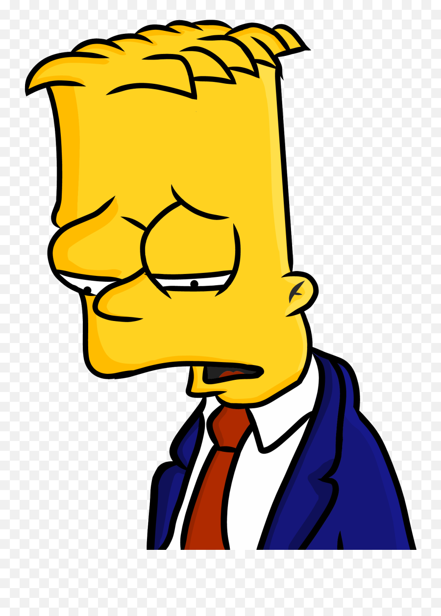 Download Sad Bart Png Vector Download - Bart Simpson Sad Png Emoji,Sad Boy Emoji