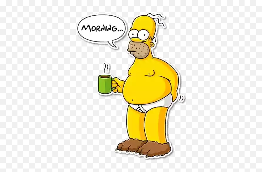 Homer Simpson Stickers For Whatsapp And Signal Makeprivacystick - Homero Simpson Tazas Dia Del Padre Emoji,How To Make Homer Simpson Emoticons