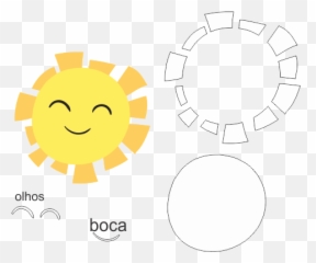 Feltro Molde Para Feltro Chuva De - Dot Emoji,Emoticons Para Plaquinhas Olho