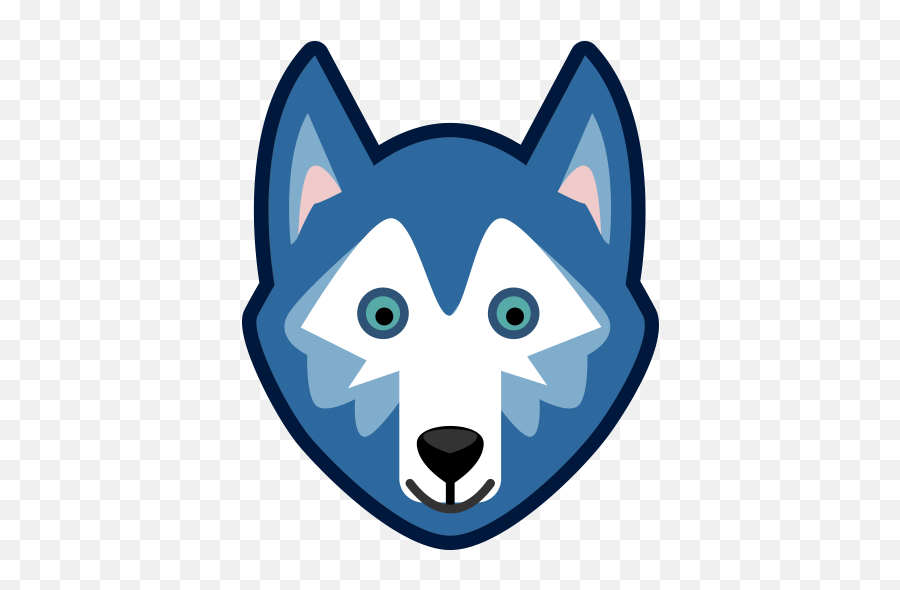 Doodle Doggies By Doodle Dudes Llc - Wolf Emoji,Husky/border Collie Emoji