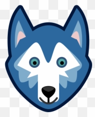 Doodle Doggies By Doodle Dudes Llc - Wolf Emoji,Husky/border Collie Emoji