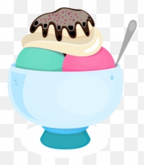 Ice Cream Dessert Balls Bowl Free - Gelato Emoji,Ice Cream Sandwich Emoticons