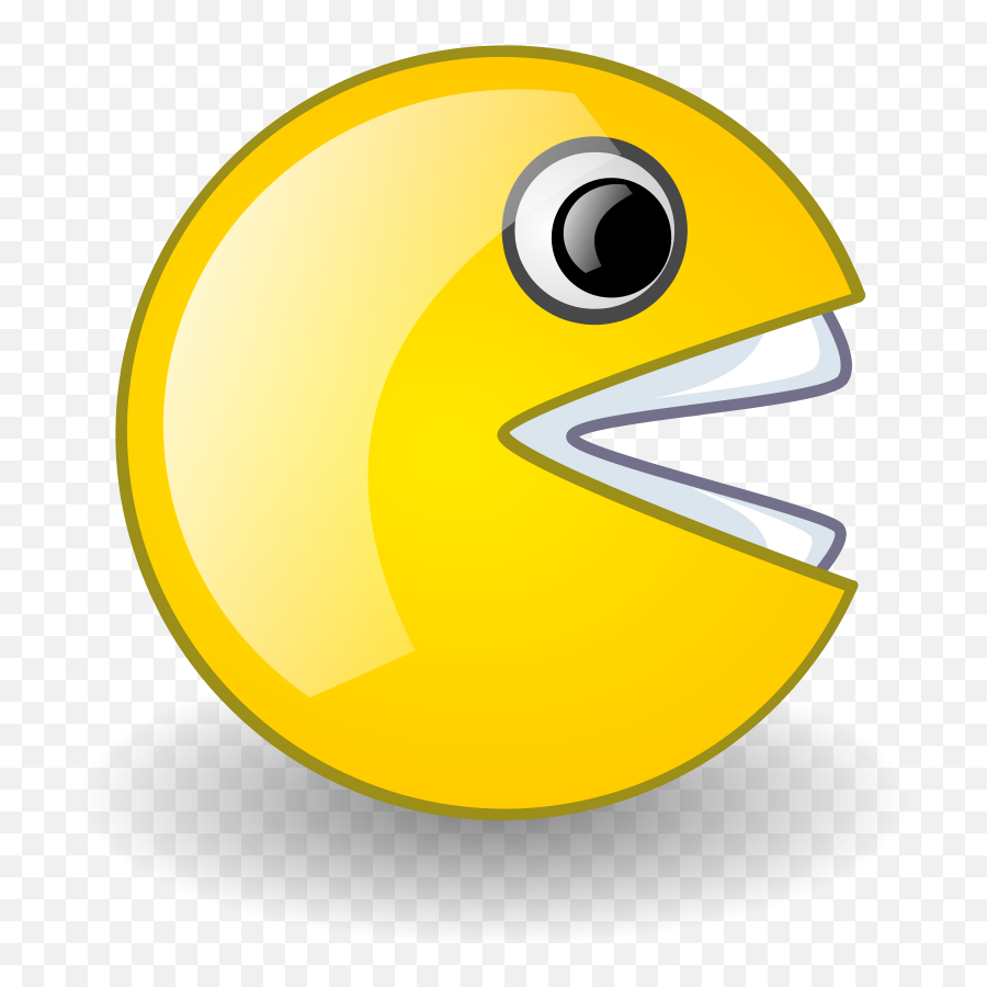 Pacman Man Face - Pac Man Cartoon Face Emoji,Pac Man Emoticon