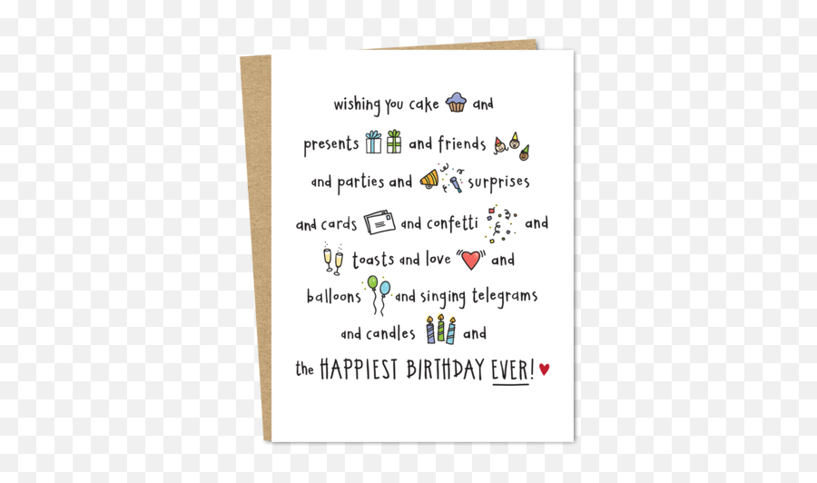 Shop Birthday Greeting Cards U2013 The Good Snail - Happiest Birthday Emoji,Large Emoticon Birthday Party