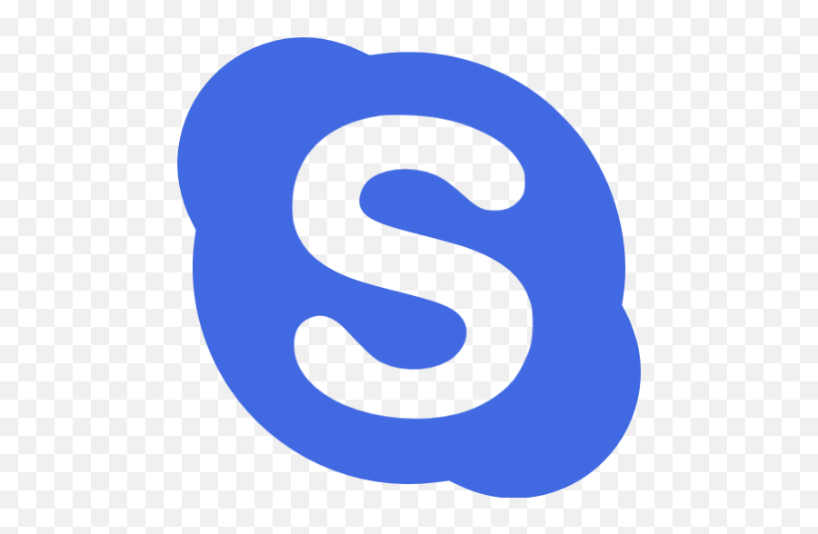 Royal Blue Skype Icon - Skype Logo Dark Blue Emoji,Skype Trashy Emoticons