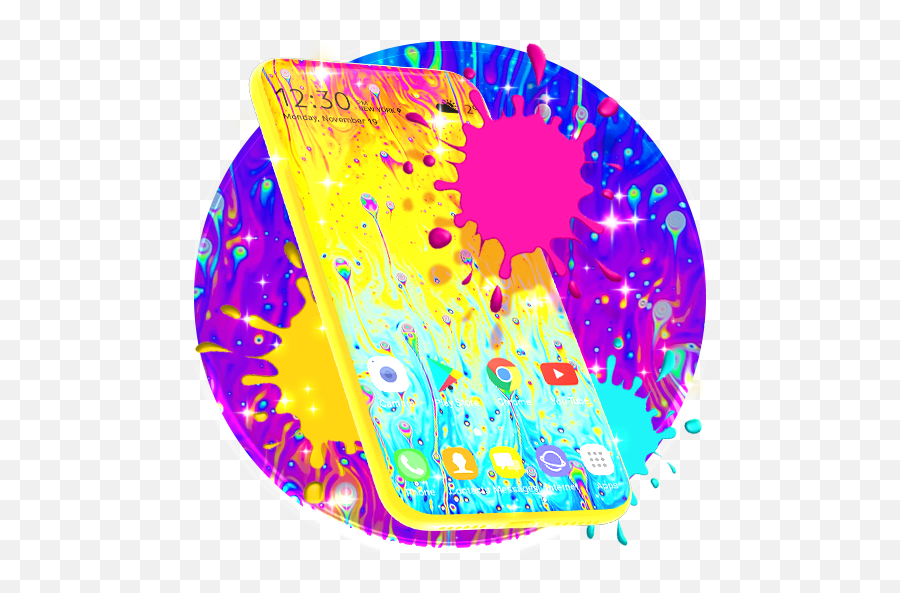 Liquid Rainbow Live Wallpaper U0026 Animated Keyboard U2013 Apps On - Dot Emoji,Ariel Emoji App