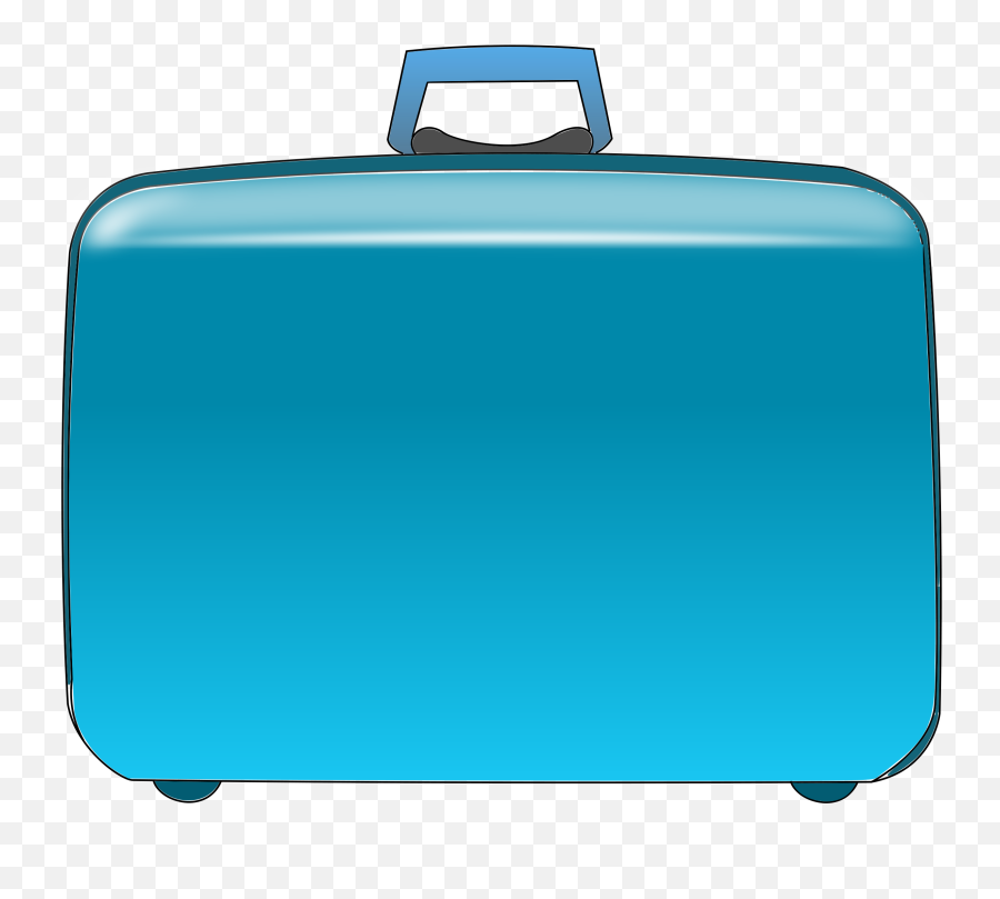 Luggage Clipart - Blue Suitcase Clipart Emoji,Luggage Emoji