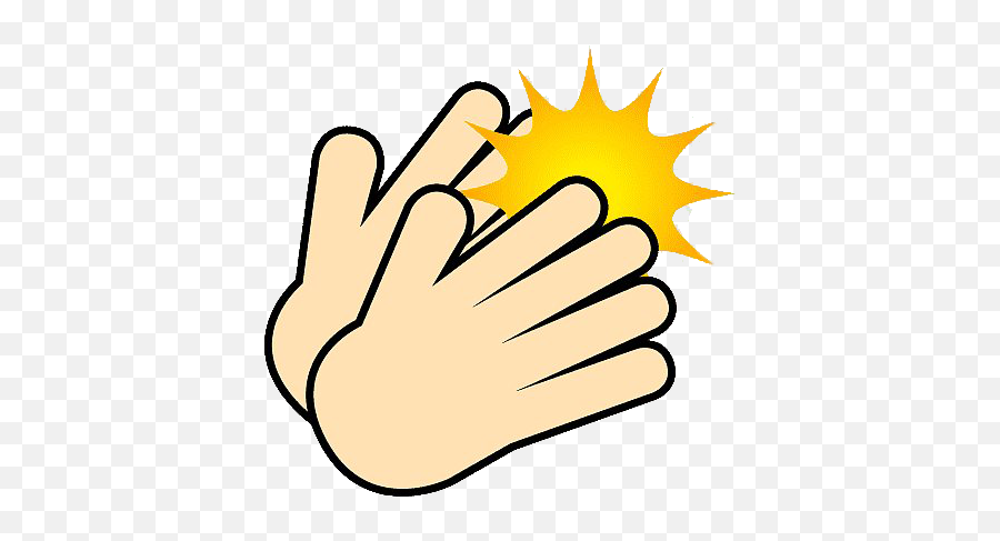 Clapping Hands Png Clipart Transparent - Cartoon Clap Hands Clipart Emoji,Brown Clapping Hand Emoji Transparent