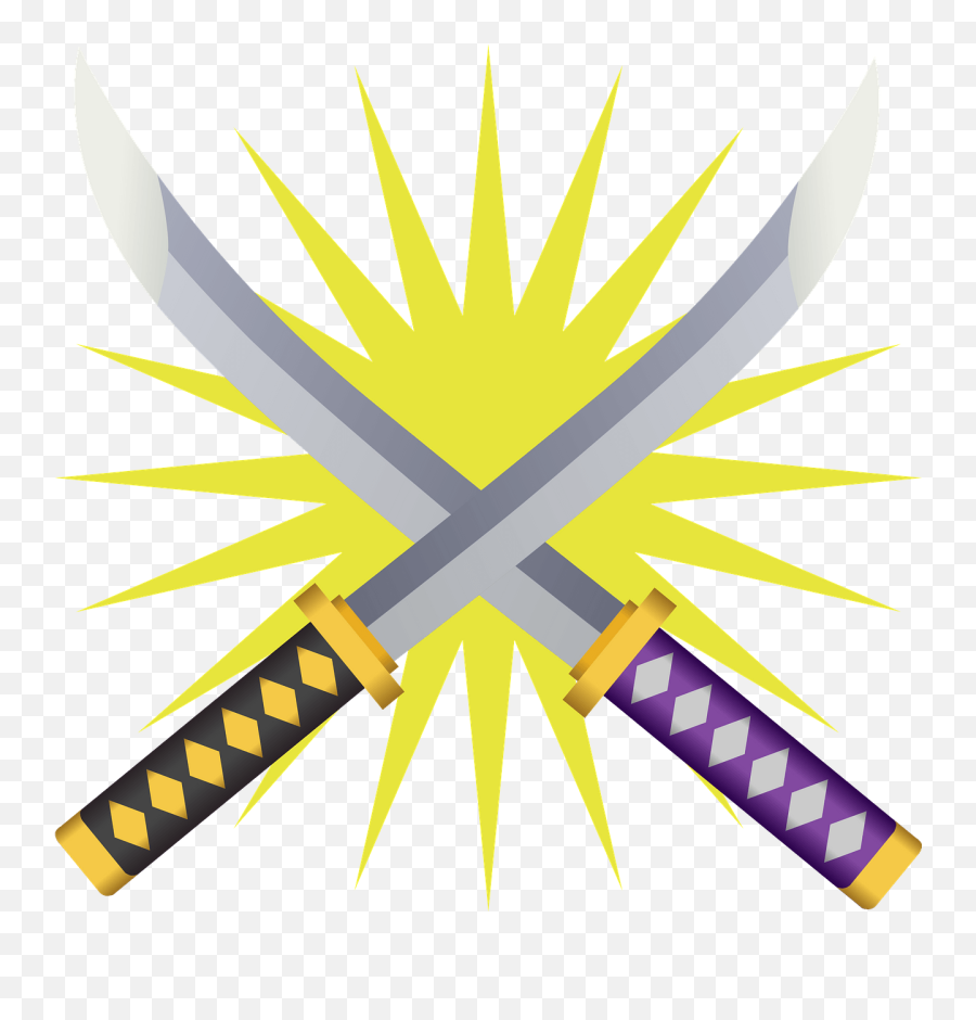 Japanese Sword Battle Clipart - Japanese Sword Emoji,Battle Emoji