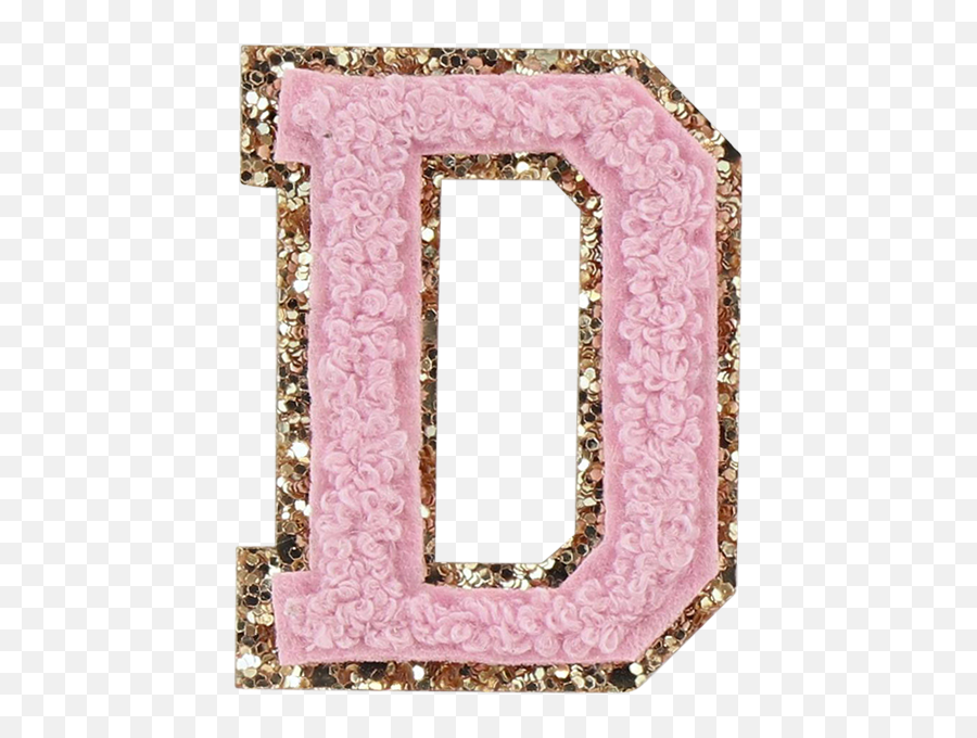 Flamingo Glitter Varsity Letter Patches In 2021 Varsity Emoji,Wwi Letters Emojis