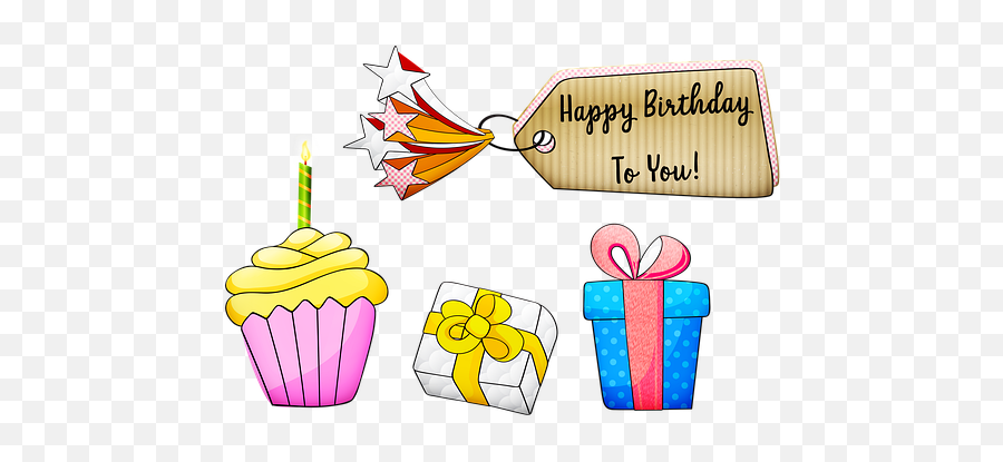 800 Free Surprised U0026 Gift Illustrations - Pixabay Birthday Items Clipart Emoji,Birthday Emoticons