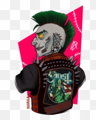 Download U201cpunk Is Dead - Ghost Bc Menu0027s Warriors Woven Fictional Character Emoji,Punk Emoji