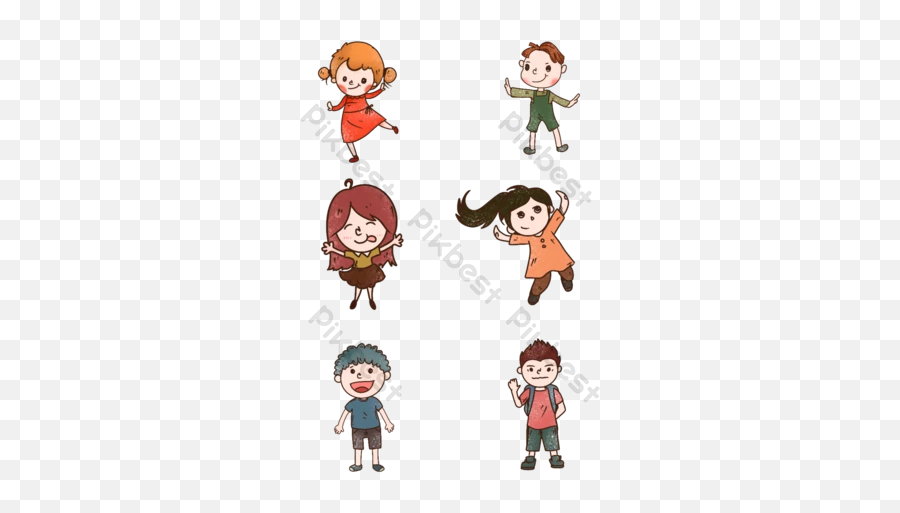 Cartoon Character Png Images Free For Design - Pikbest Boy Emoji,Cartoons With Emotions