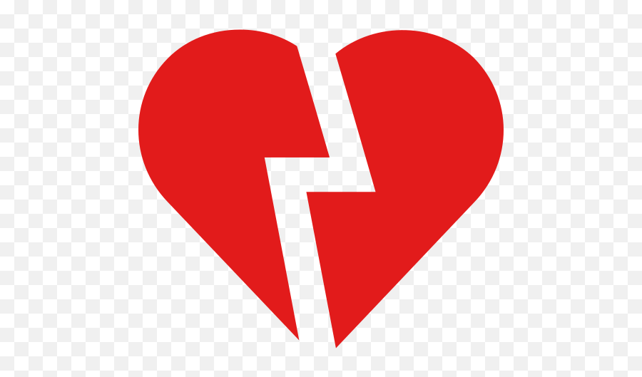 Broken Heart - Free Shapes Icons Emoji,Clip Art Emojis Broken Heart
