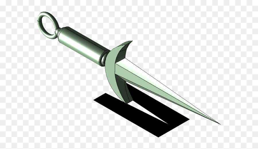 Kunai Minato 3d Cad Model Library Grabcad Emoji,Sword Emoji