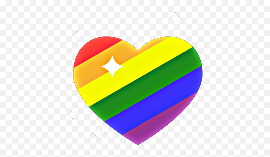 Heart Love Pride Lgbt Freetoedit Sticker By Cynthompson Emoji,Pride Heart Emoji