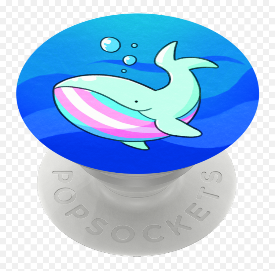 Trans Pride Whale - It Gets Better Project Popsockets Emoji,Whale Text Emoji
