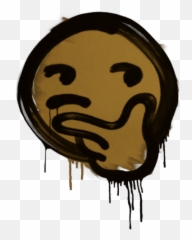 Sealed Graffiti Thoughtfull Desert Amber U2014 Csgo Wiki By Emoji,Swat Emoji