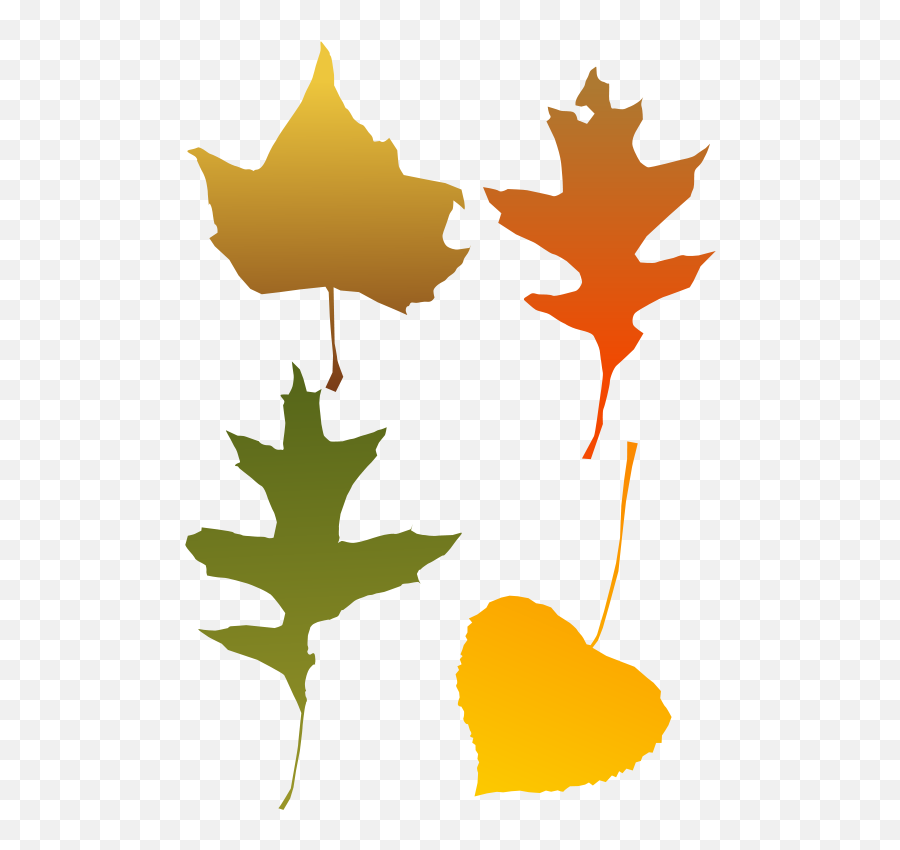 Free Clip Art Autumn Leaf Selection By Shokunin - Oak Leaf Emoji,Maple Leaf Emoticon