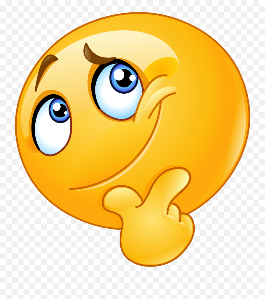 Download Hd Question Emoji Related - Thinking Smiley,Question Emoji