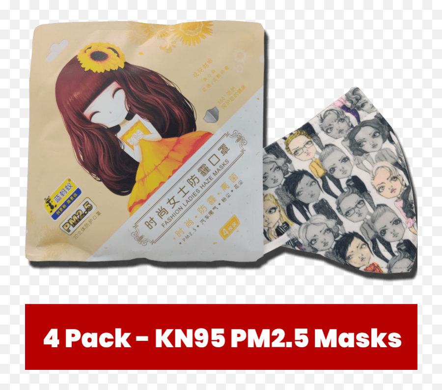 Womenu0027s Fashion Pm25 Kn95 Respirator Face Mask Pack Of 4 - Paper Emoji,Nexus 5 Emoji Keyboard
