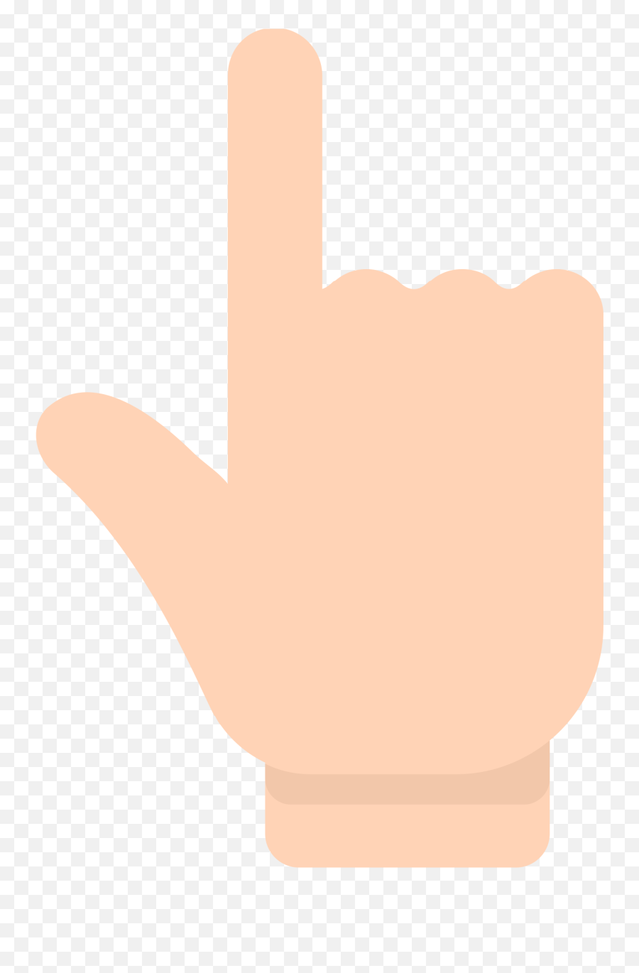 White Up Pointing Backhand Index Id 11405 Emojicouk - Sign Language,Pointing Finger Emoji