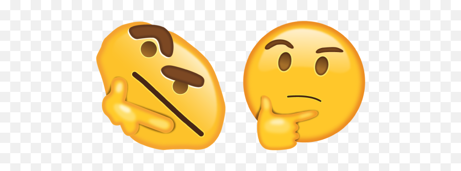 Thinking Emoji Meme Cursor U2013 Custom Cursor - Thinking Emoji Meme,Emojis To Use Fr Horny