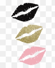 Beso Png - Kiss Besos Beso Glitter Negro Black Rosado Transparent Pink Glitter Lips Clipart Emoji,Emoji Beso