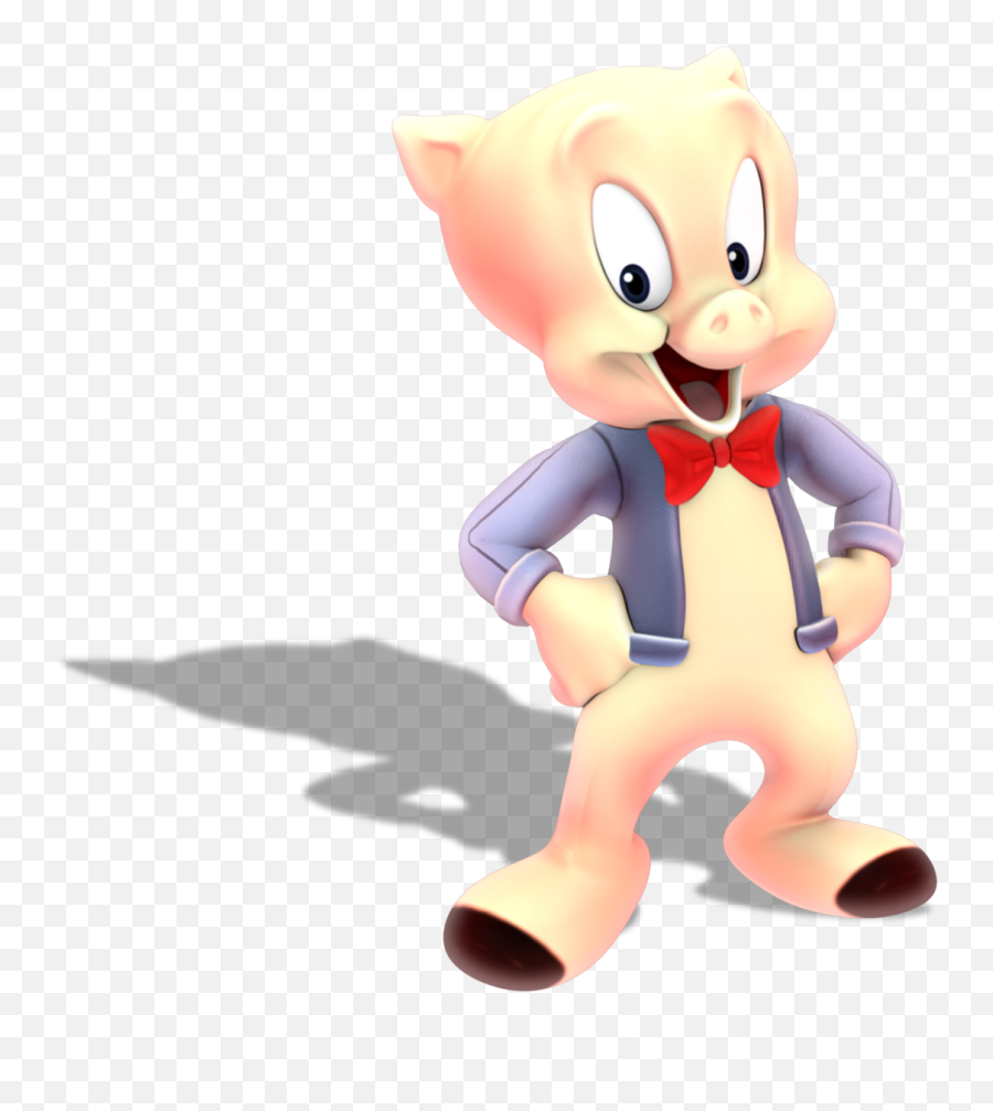 Thatu0027s All Folks Png - A Model Of Porky Pig From The Looney Porky Pig Emoji,Elmer Fudd Emoticon For Facebook