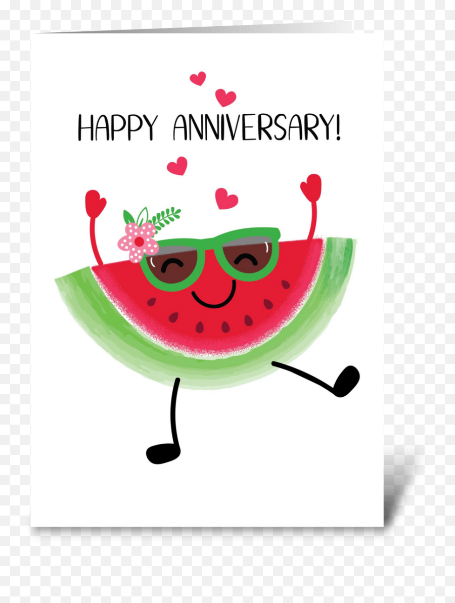Watermelon Anniversary - Girly Emoji,X In Box Emoticon