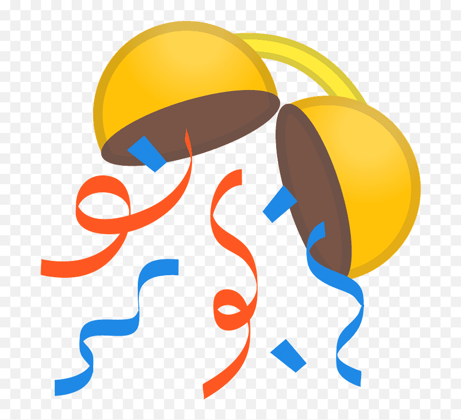 Confetti Ball Emoji Clipart - Emoji,Confetti Emoji Transparent