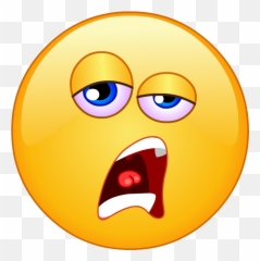 Emoji Clipart Free Clip Art Images - Tired Emoji Clipart,Tired Emoji