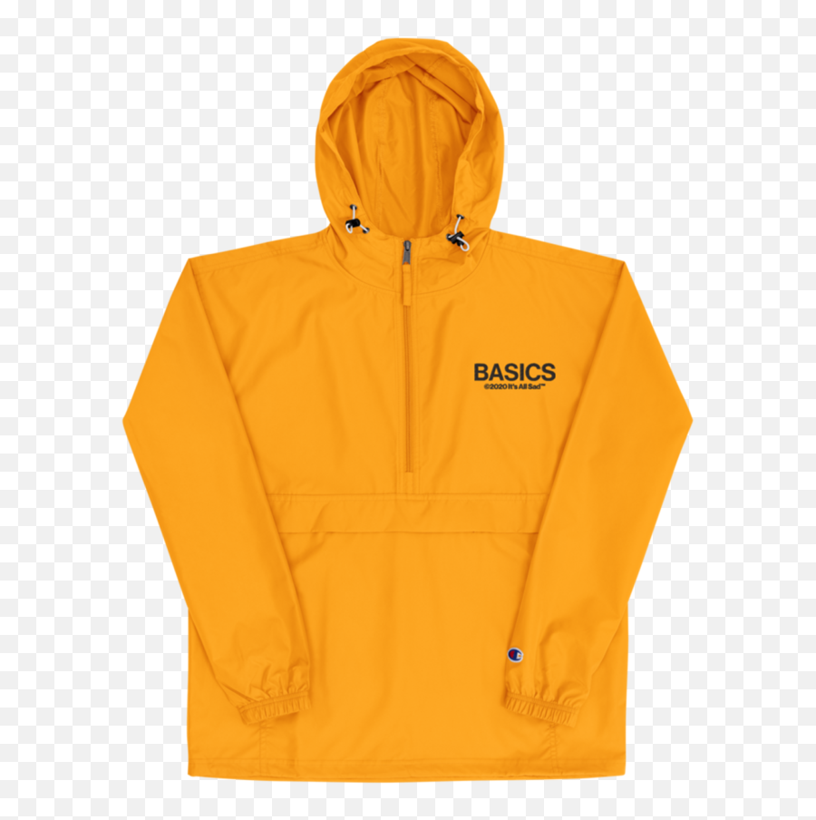 Men - Champion Packable Jacket Emoji,Sad Emoticon Sweatshirt