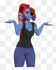 Shrug Meaning - Undertale Undyne Transparent Emoji,Shoulder Shrug Emoticon