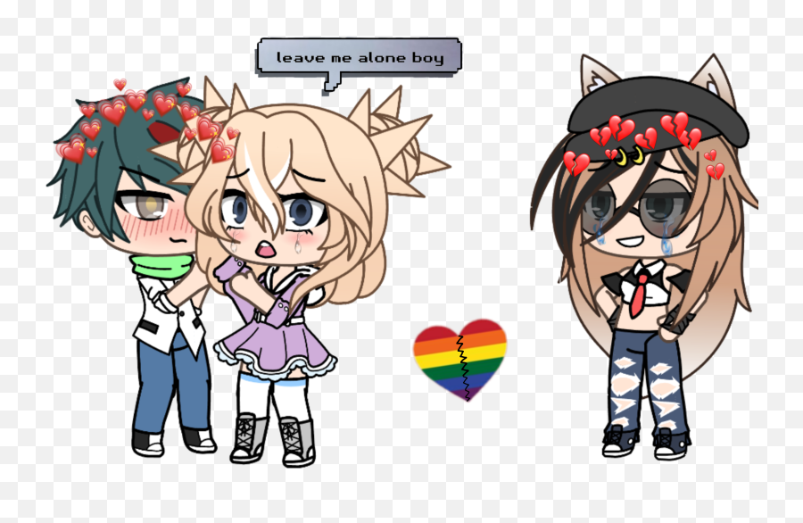 Gachalife Gachalifelgbt Sticker - Fictional Character Emoji,Gacha Heartless Boy With Emojis