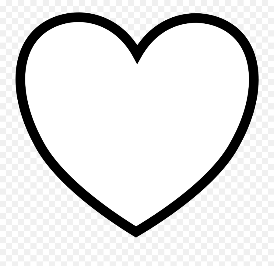 Clipart Heart Sign Clipart Heart Sign Transparent Free For - Kids Colouring Heart Emoji,Blank Heart Emoji