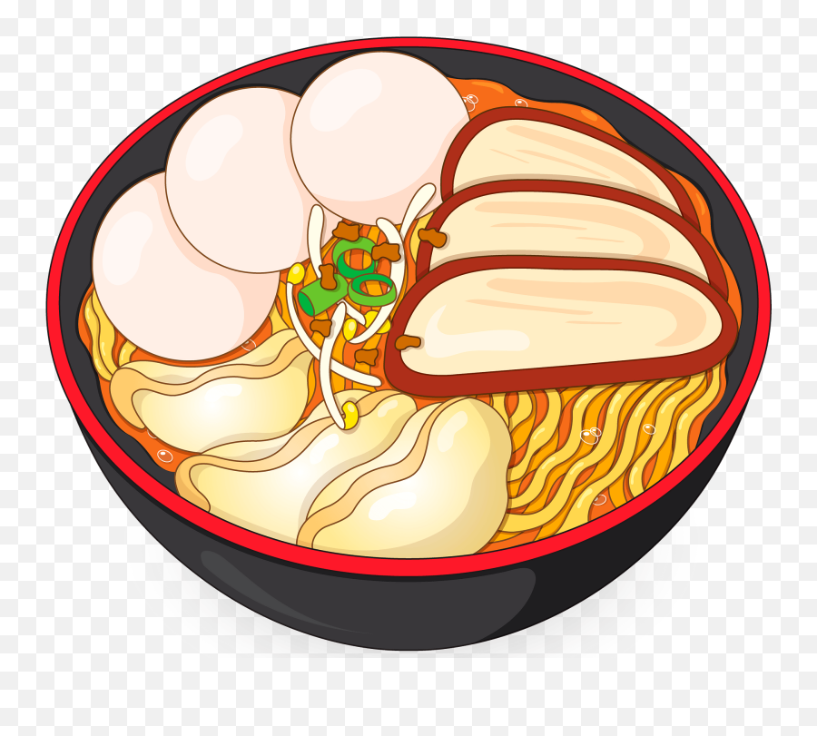 Ramen Clipart - Transparent Ramen Bowl Png Emoji,Ramen Emoji