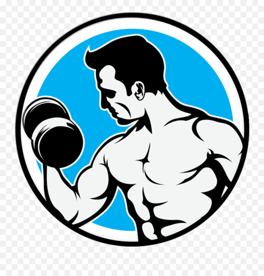 Gym Club Background Clipart - Gym Fitness Logo Emoji,Bodybuilder Emoticons