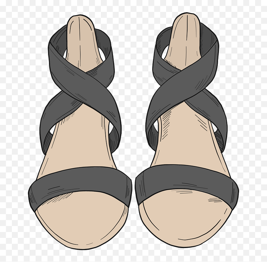 Sandals Clipart Free Download Transparent Png Creazilla - Open Toe Emoji,Pink Flip Flop Emoji