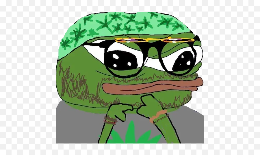 Pepe 2 - Apu Apustaja Weed Emoji,:autism: Discord Emoji Download