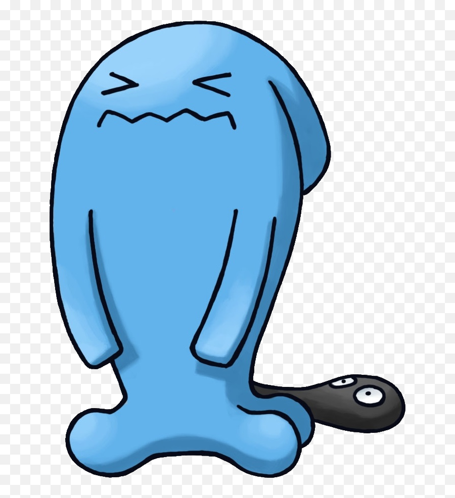 Blue Pokemon Clipart Emoji,Pokemon Wobbuffet Face Emoticon