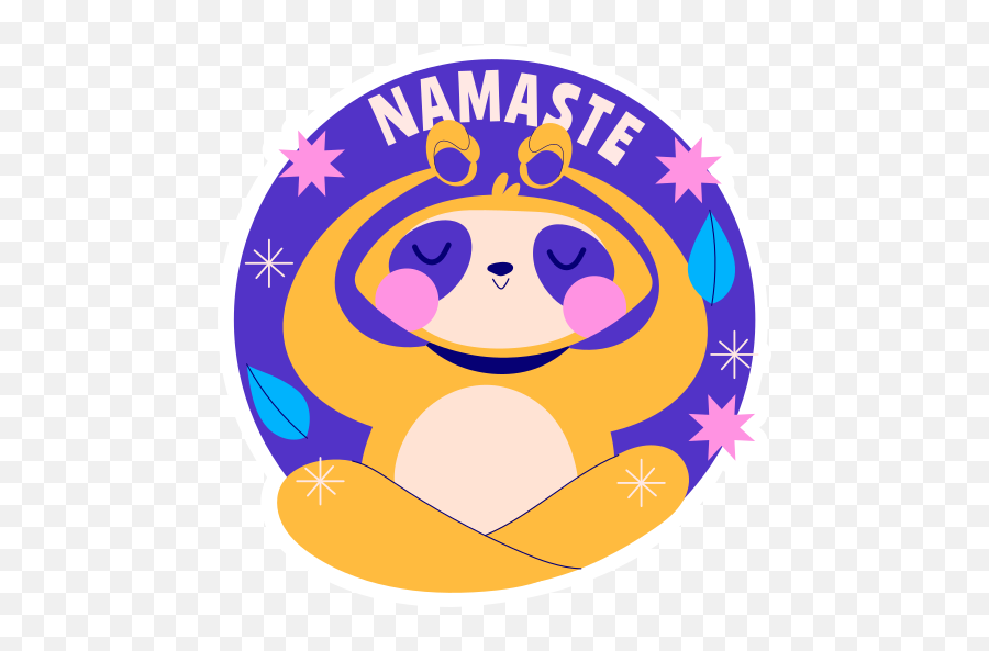 Snabbast Sticker Namaste Emoji,Removable Window Decals Emoji
