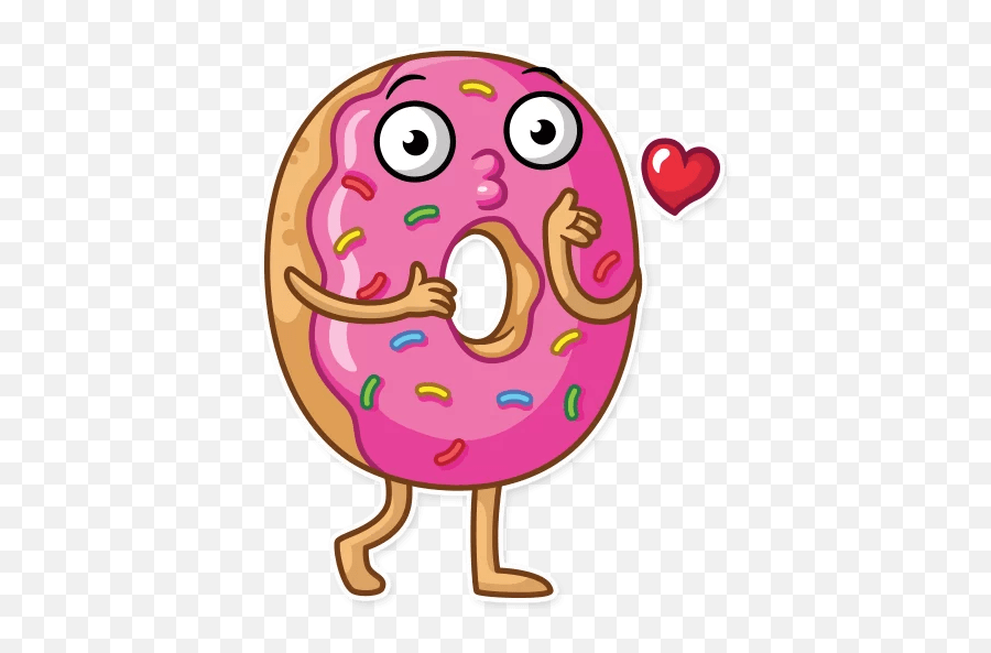 Donut And Coffee - Telegram Sticker English Emoji,Donus Emoji