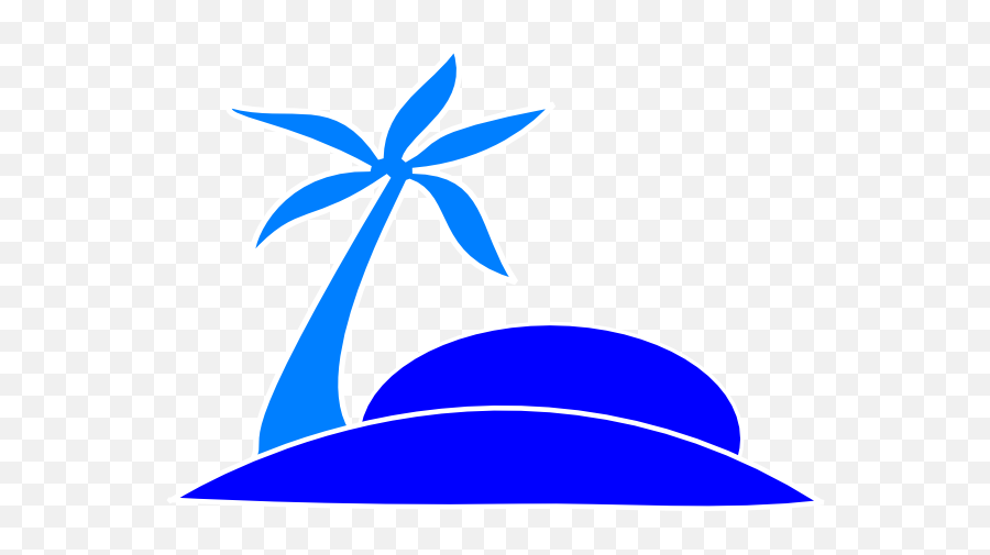 Blue Palm Tree Clipart - Clipart Suggest Emoji,Palm Tree Beach Emoji