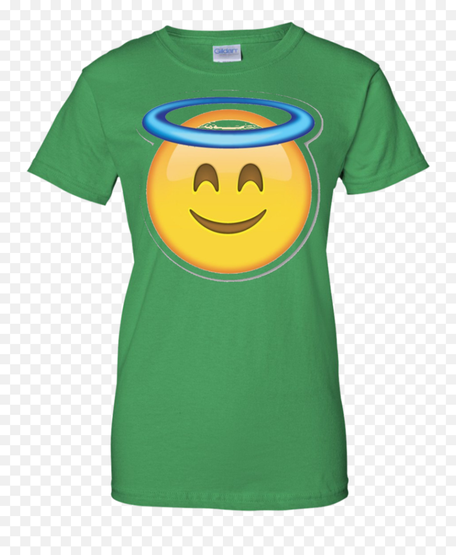 Heaven Angel Ring Smiley Emoji - Office T Shirt Straight Outta Scranton,Angel Emoji Shirt